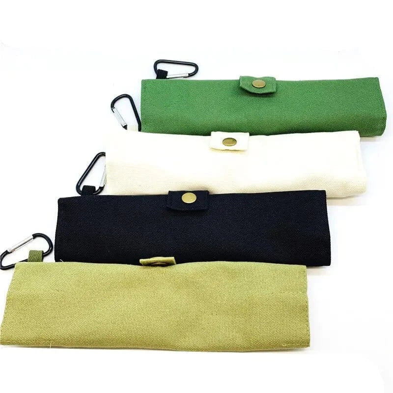 Bamboo Travel Utensils Set - KitchenKlout