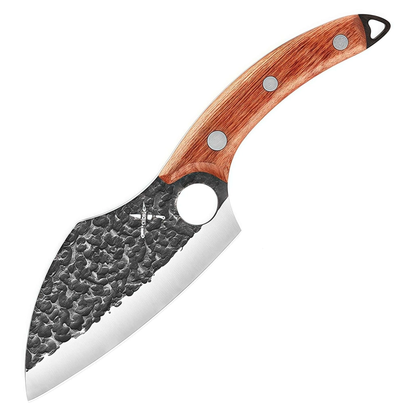 Boning Knife Leather Sheath Hand Forged Cleaver Knife Carbon Steel Meat Butcher Chef Knife Fishing Filet Knife Outdoor BBQ Tools - KitchenKlout