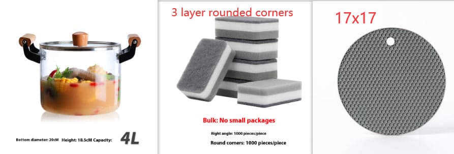 Borosilicate Visions Cookware Pot Binaural Glass Kitchen Accessories