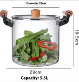 Borosilicate Visions Cookware Pot Binaural Glass Kitchen Accessories