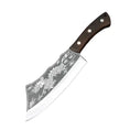 Butcher Knife Carbon Steel Kitchen Chopping Slicing Professional Chef Meat Cleaver Handmade Cooking Cutter - KitchenKlout