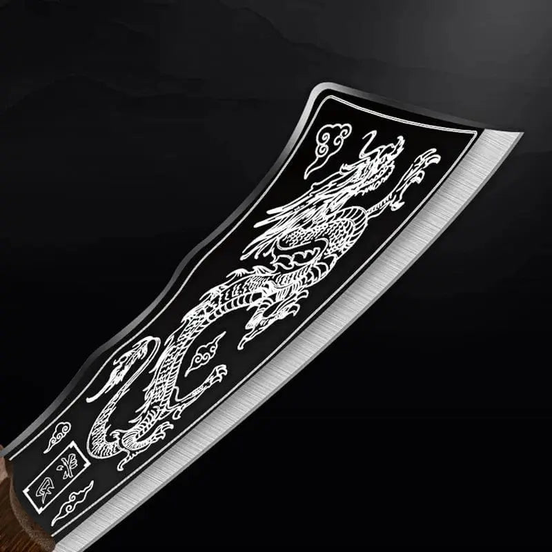 Butcher Knife Carbon Steel Kitchen Chopping Slicing Professional Chef Meat Cleaver Handmade Cooking Cutter - KitchenKlout