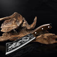 Butcher Knife Carbon Steel Kitchen Chopping Slicing Professional Chef Meat Cleaver Handmade Cooking Cutter - KitchenKlout
