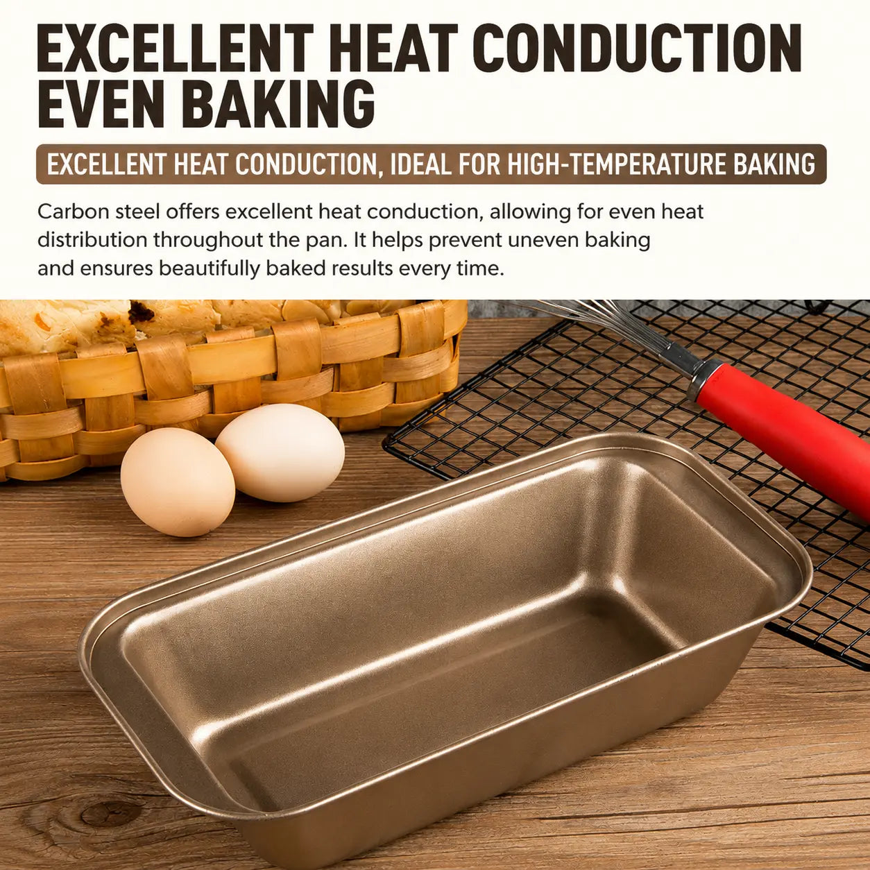 Carbon Steel Bread Pan | Standard & Mini Loaf Pans | Professional Baking | KitchenKlout Bakeware