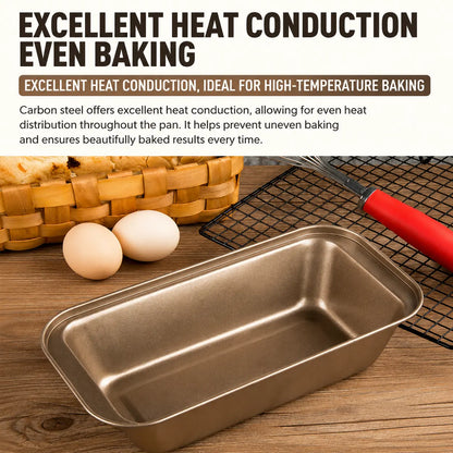 Carbon Steel Bread Pan | Standard & Mini Loaf Pans | Professional Baking | KitchenKlout Bakeware