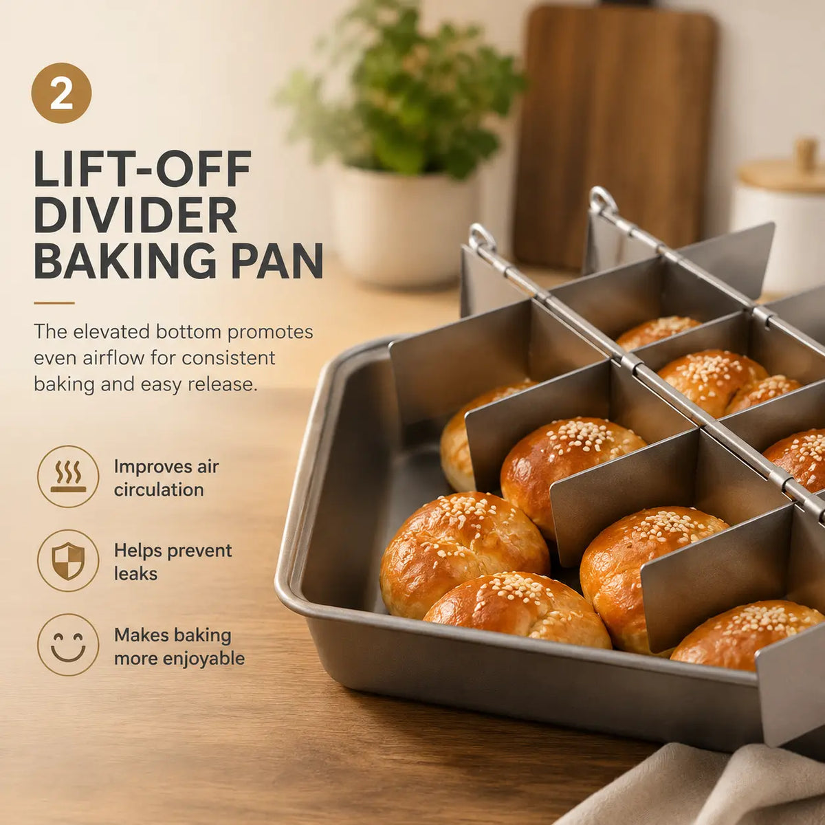 Carbon Steel Brownie Pan | Professional Sheet Cake Pan | Heavy-Duty Baking | KitchenKlout Bakeware