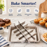 Carbon Steel Brownie Pan | Professional Sheet Cake Pan | Heavy-Duty Baking | KitchenKlout Bakeware
