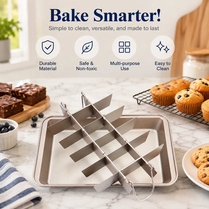 Carbon Steel Brownie Pan | Professional Sheet Cake Pan | Heavy-Duty Baking | KitchenKlout Bakeware