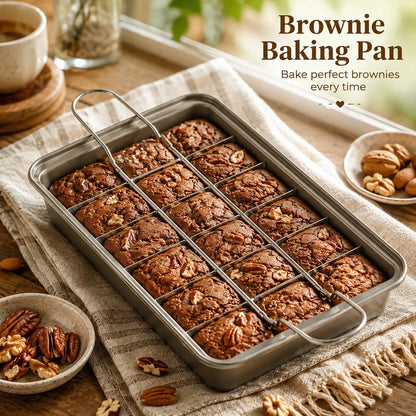 Carbon Steel Brownie Pan | Professional Sheet Cake Pan | Heavy-Duty Baking | KitchenKlout Bakeware