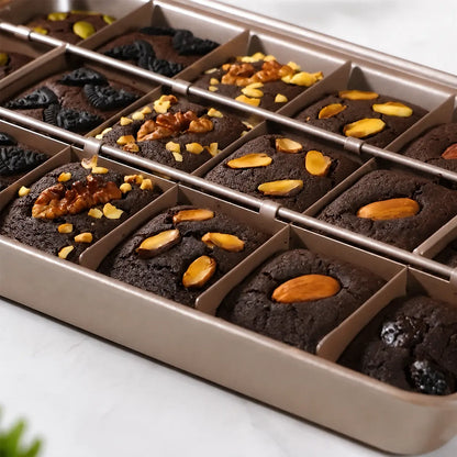 Carbon Steel Brownie Pan | Professional Sheet Cake Pan | Heavy-Duty Baking | KitchenKlout Bakeware