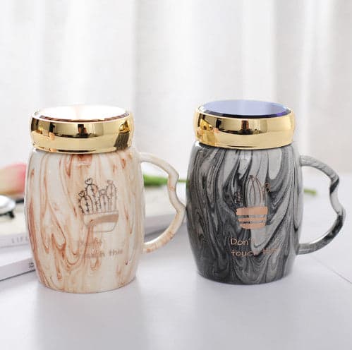 Ceramic Cup With A Lid Cold Heat Kitchen Accessories