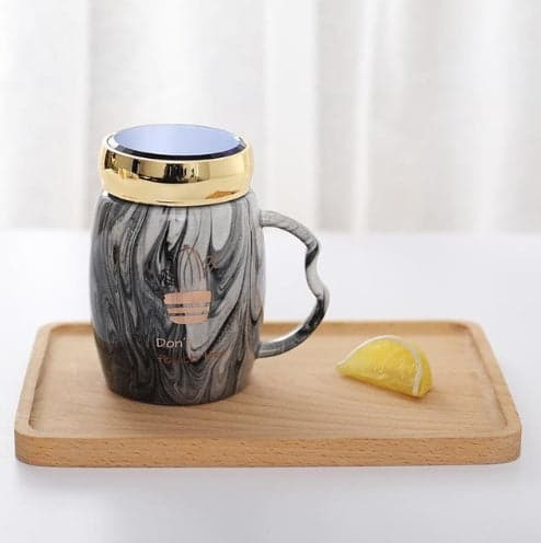 Ceramic Cup With A Lid Cold Heat Kitchen Accessories