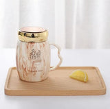 Ceramic Cup With A Lid Cold Heat Kitchen Accessories