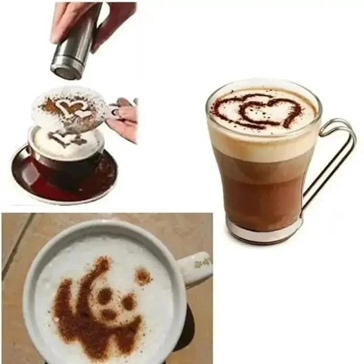 Coffee Art Stencils for Creative Coffee Toppings |KitchenKlout