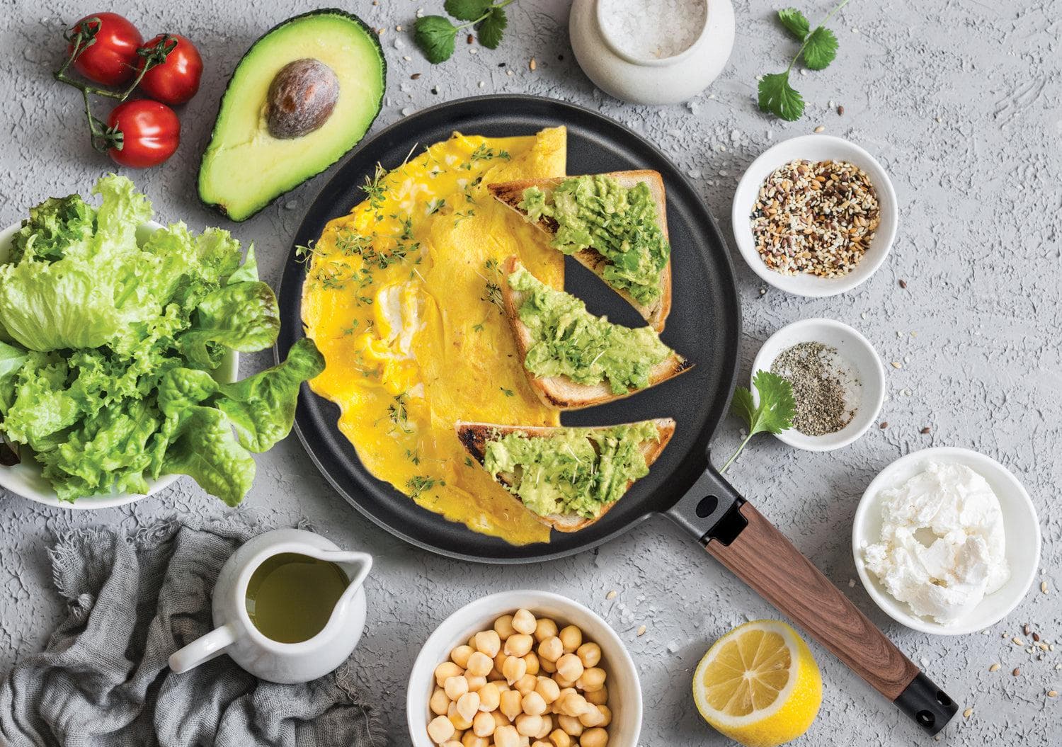 Crepe Pan by MASTERPAN - Nonstick, 11" (28cm) | KitchenKlout Crepe Pan