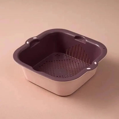 Double-Layer Sink Basket for Effective Washing | KitchenKlout