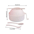 Eco - Bowl, With Tableware Large Capacity Environmentally Friendly Wheat Straw Draining Water Bowl Handle Anti - scalding - KitchenKlout