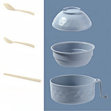 Eco - Bowl, With Tableware Large Capacity Environmentally Friendly Wheat Straw Draining Water Bowl Handle Anti - scalding - KitchenKlout