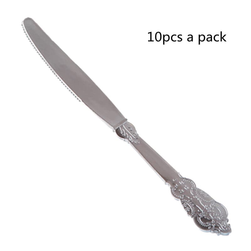 Electroplated Silver Cutlery Kitchen Accessories