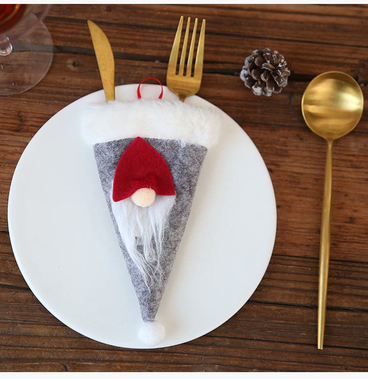 Faceless Doll Cutlery Set Cutlery Bag Kitchen Accessories