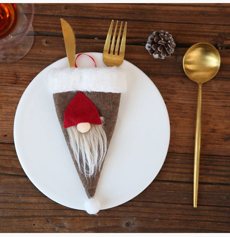 Faceless Doll Cutlery Set Cutlery Bag Kitchen Accessories