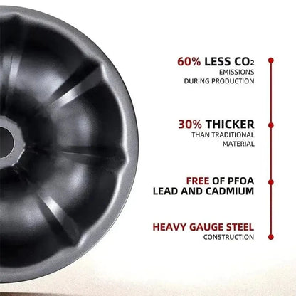 Fluted Tube Cake Pans - Carbon Steel Baking Mold | KitchenKlout