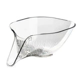 Fruit & Vegetable Washing Drain Basket - Clear Colander, Multifunction