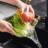 Fruit & Vegetable Washing Drain Basket - Clear Colander, Multifunction