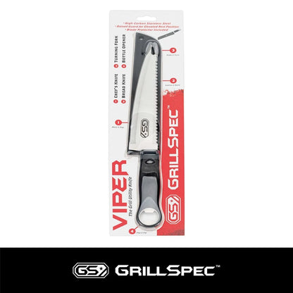 Grill Knife - Multi-Use with Cover - 8" Blade | KitchenKlout