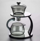 Heat-Resistant Glass Tea Set with Magnetic Cover | KithcenKlout