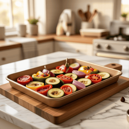 Heavy Duty Cookie Sheet - Choose Your Size | Small, Medium & Large Baking Pans | KitchenKlout Bakeware