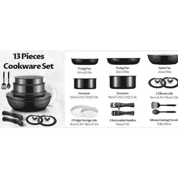 13-Piece Induction Cookware Set