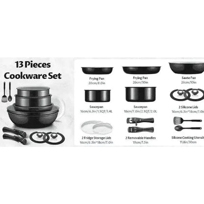 13-Piece Induction Cookware Set