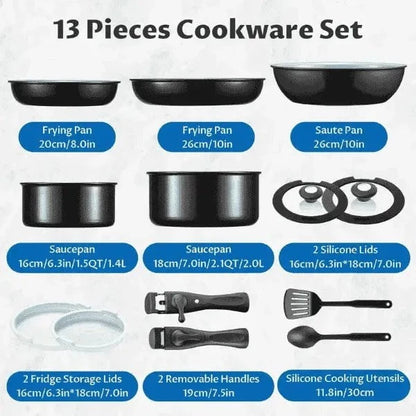 13-Piece Induction Cookware Set