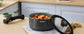 Induction Cookware with Healthy Ceramic Coating, Nonstick Pots and Pans Set 13pcs with Detachable Handles - KitchenKlout