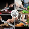 Japanese Knife Set 8/10-Piece Damascus look Knife Set | KitchenKlout