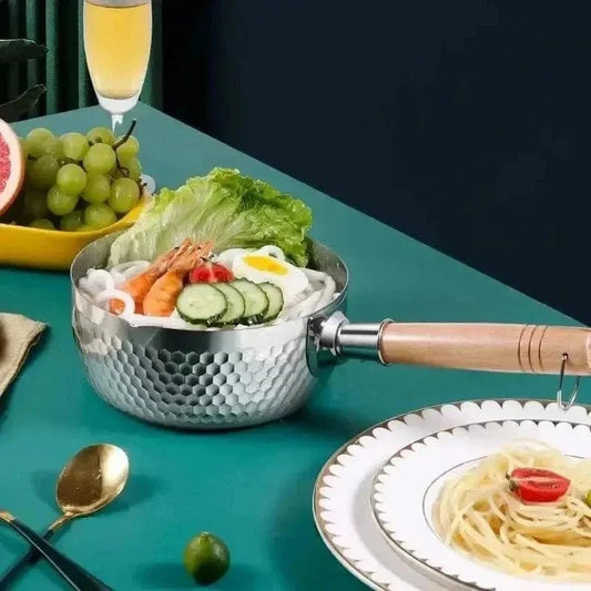 Japanese Snowflake Pot - Non-Stick Stainless Steel | KitchenKlout