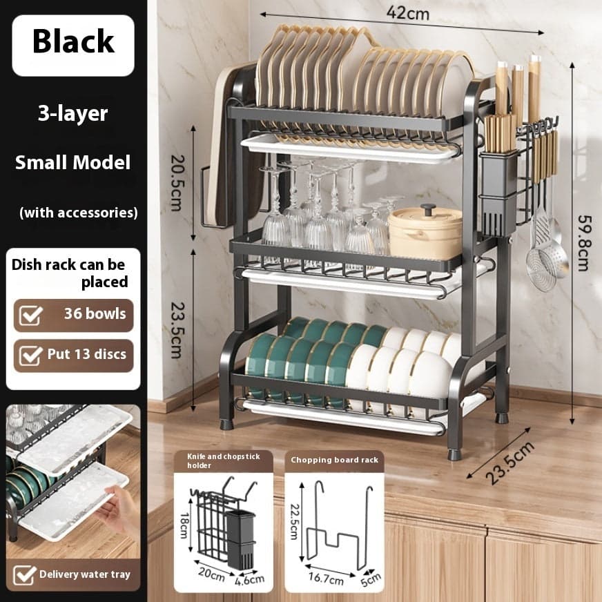 Kitchen Storage Bowl Dish Plate Storage Rack Kitchen Accessories