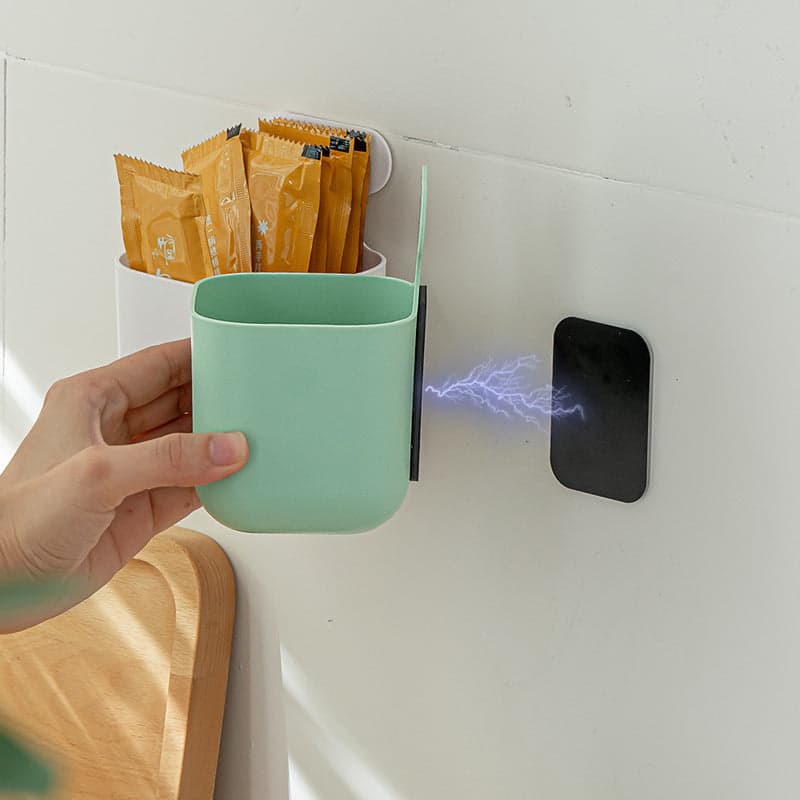 Magnetic Wall Hanging Storage Box Kitchen Accessories