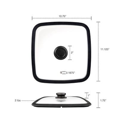MASTERPAN Tempered Glass Lid 11x11" | KitchenKlout Lids