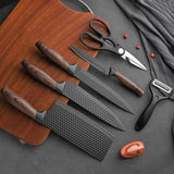 Matte Black Chef's Knife Set – 3pc or 6pc Pro Knives