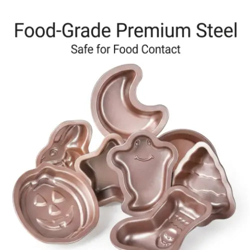 Mini Baking Pan | Choose Your Shape | Ghost, Pumpkin, Rabbit & More | KitchenKlout Bakeware