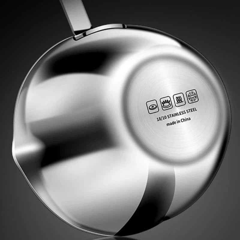 Mini Stainless Steel Cooking Saucepan, Long Handle, Handy Frying Pot, Durable Cooking Pot, Kitchen Milk Pot, Durable - KitchenKlout