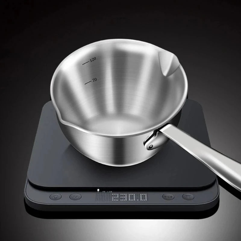 Mini Stainless Steel Cooking Saucepan, Long Handle, Handy Frying Pot, Durable Cooking Pot, Kitchen Milk Pot, Durable - KitchenKlout