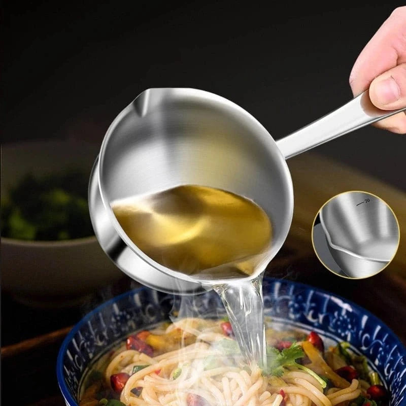 Mini Stainless Steel Cooking Saucepan, Long Handle, Handy Frying Pot, Durable Cooking Pot, Kitchen Milk Pot, Durable - KitchenKlout