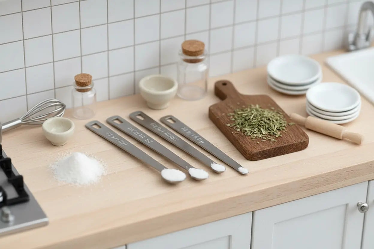 Miniature Measuring Spoons Set – Tad, Dash, Pinch, Smidgen, Drop 