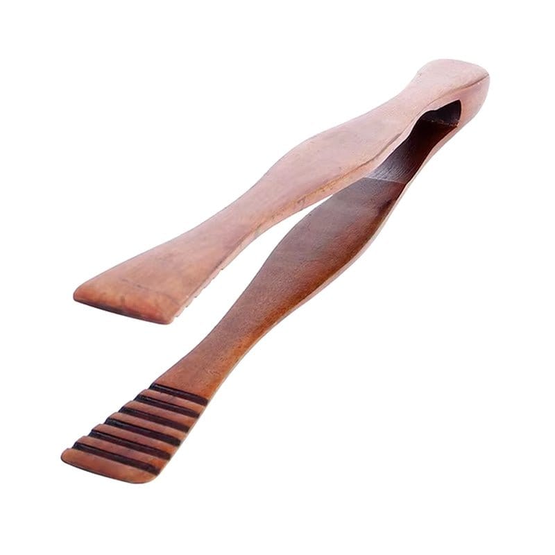 Natural Teak Wood Kitchen Tool Set: Spoon, Ladle, Turner, Rice Colander, and Soup Skimmer - KitchenKlout