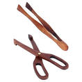Natural Teak Wood Kitchen Tool Set: Spoon, Ladle, Turner, Rice Colander, and Soup Skimmer - KitchenKlout