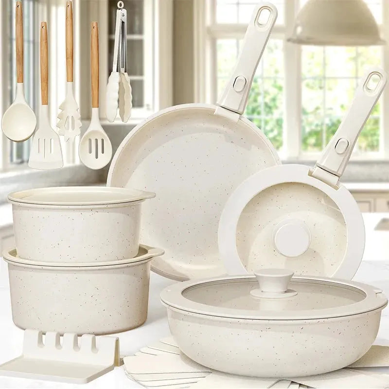 Non-Stick Cookware 21-Piece Ceramic Pots & Pans Set