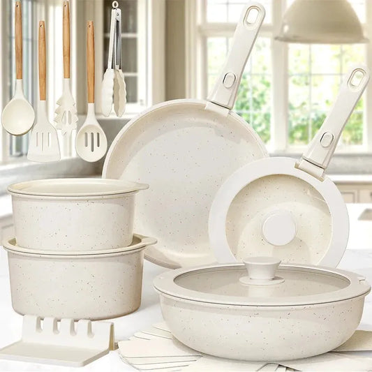 Non-Stick Cookware 21-Piece Ceramic Pots & Pans Set